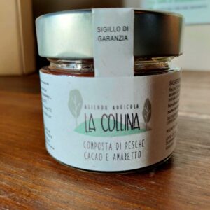 Composta pesche cacao e amaretto